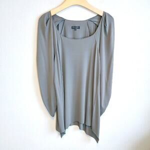 Rag & Bone Women's Cinched Wrist Long Sleeves Flowy Asymmetrical Hem Tunic Sz S